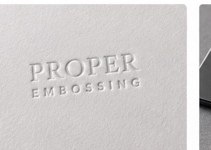 Proper Embossing