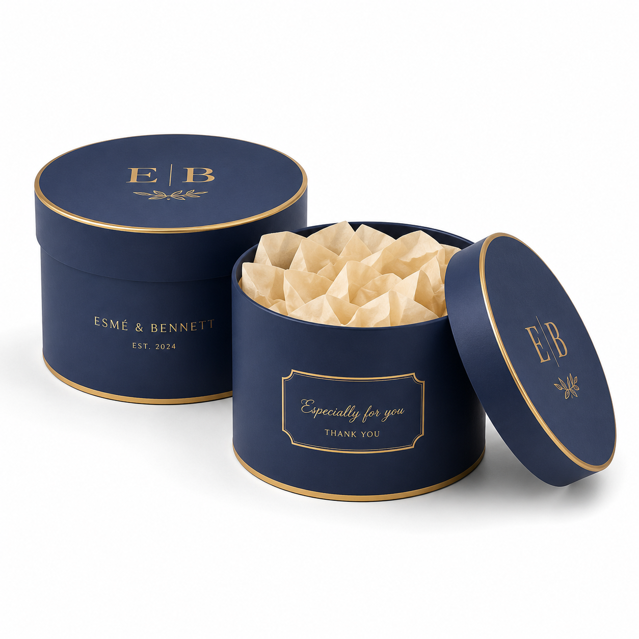 Personalized Round Boxes