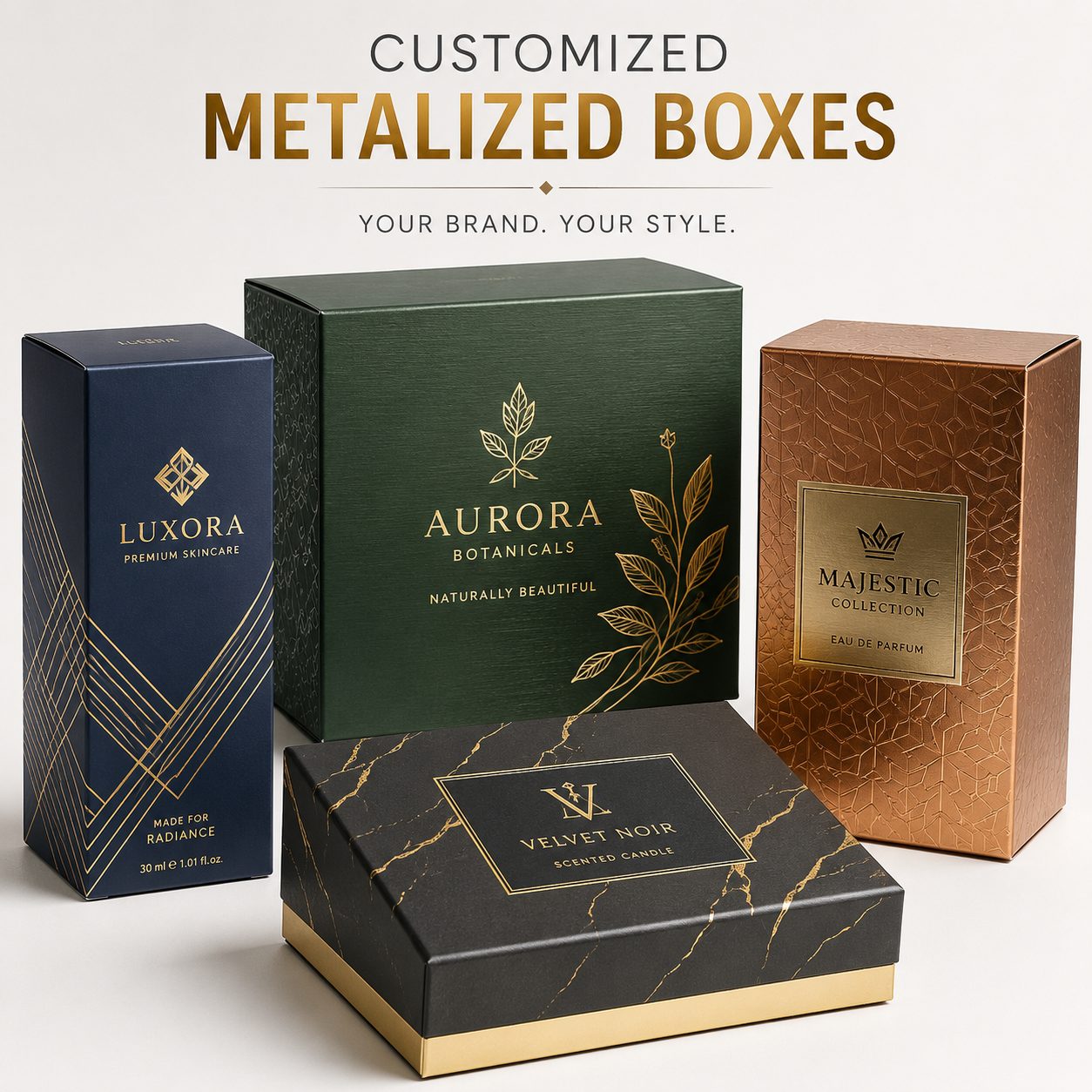 Customized Metalized Boxes